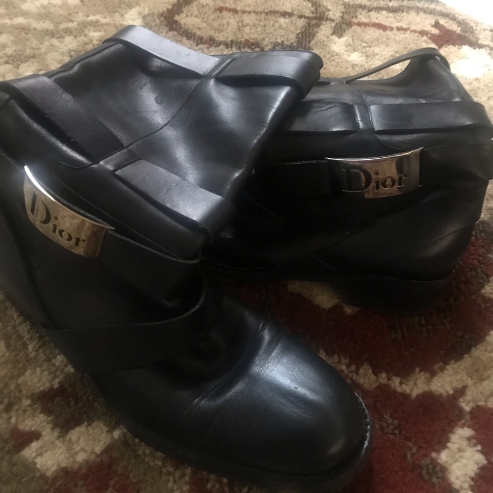 Authentic Christian Dior Biker Boots 38